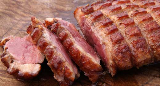 Magret de canard, sauce à l’érable et argousier